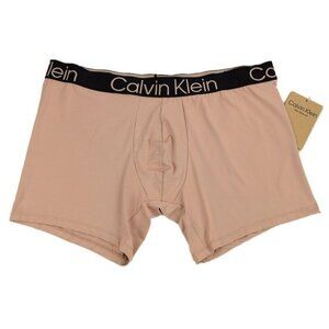CALVIN KLEIN Mens Nude FLEX NATURAL Microfiber Boxer Brief Underwear XL NWT